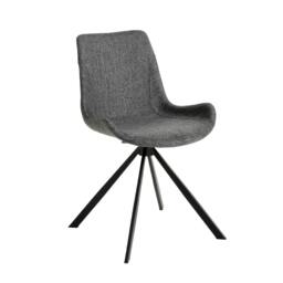 Rackhams Dark Grey Fabric Swivel Chair 4071 - thumbnail 1