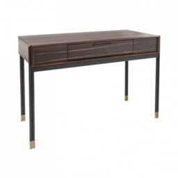 Rackhams Bali Dressing Table / Desk - Ebony Veneer - Ebony - thumbnail 2