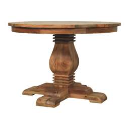 Rackhams Solid mango wood Valentina Round Dining Table - thumbnail 3