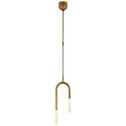 Rackhams Rousseau Small Asymmetric Pendant Light - Bronze - thumbnail 2