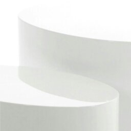 Rackhams Mice Oval Coffee Table in White Set of 2 - 1 - White - White - thumbnail 6
