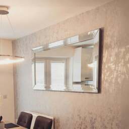 Rackhams Modena Art Deco Full Length Mirror - 165cm x 78.5cm - Silver - thumbnail 2