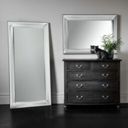 Rackhams Modena Art Deco Full Length Mirror - 165cm x 78.5cm - Silver - thumbnail 6