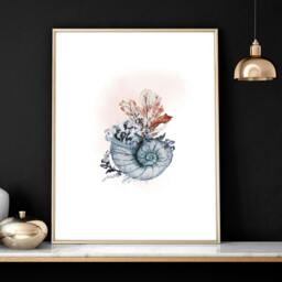 Rackhams Coastal wall art - Set of 3 framed pictures - A4 8.27 x 11.69 in / 21 x 29.7 cm - Satin Photo paper 280 gsm - Oak Frame - thumbnail 3