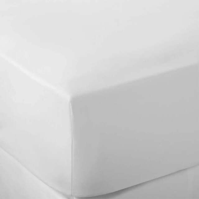 Rackhams White 600 Thread Count Egyptian Cotton 40cm Deep Fitted Sheets - Single - image 1