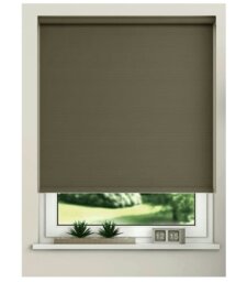 Rackhams Chocolate Trimmable Thermal Blackout Roller Blinds - 120cm - thumbnail 3