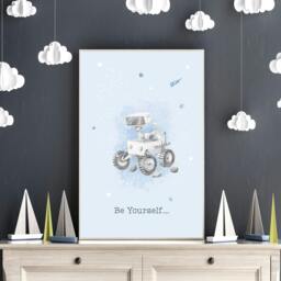 Rackhams Childrens Prints For Bedroom - Set of 3 wall art prints - 20 x 30 in / 50 x 76 cm - Matte Museum Quality Art Paper 290 gsm - White Frame - thumbnail 6