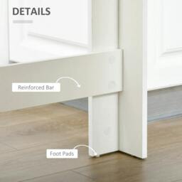 Rackhams Bar Table, Dining Table with 4-Tier Storage Shelf for Breakfast Bar, Kitchen, Dining Room, Living Room, Grey - thumbnail 5