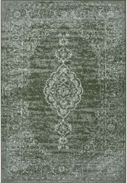 Rackhams Velours Méridional Green Rug - Oriental Look - 80X150 cm - image 1