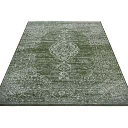 Rackhams Velours Méridional Green Rug - Oriental Look - 80X150 cm - thumbnail 4