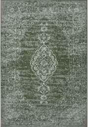 Rackhams Velours Méridional Green Rug - Oriental Look - 80X150 cm - thumbnail 1
