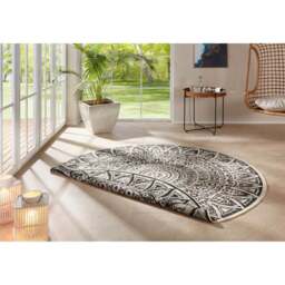 Rackhams Indoor - Outdoor Round Lilja Vintage Black Rug - Ø 200 cm - thumbnail 3