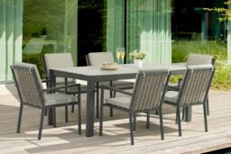 Rackhams Abbey 6-Seater Garden Dining Set - FREE Gazebo RIO Included - thumbnail 2