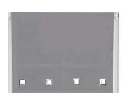 Rackhams Slate Grey Square Eyelet Edge Roller Blind - 90cm - thumbnail 1
