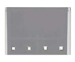 Rackhams Slate Grey Square Eyelet Edge Roller Blind - 90cm - thumbnail 2