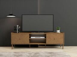 Rackhams LV80 TV Cabinet, Light Oak, 1.6m - 1.6m (160CM) - 1.6m (160CM) - thumbnail 2