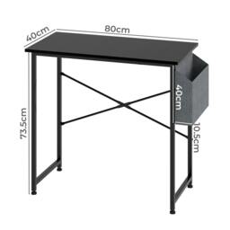 Rackhams PC Desk Laptop Study Table with Storage Bag for Home Office Workstation - thumbnail 3