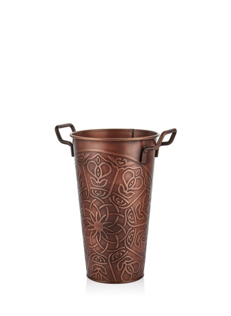 Rackhams Copper Vase - 30 cm (H) x 29 cm (W) x 22 cm (D)