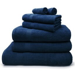 Rackhams Luxury Egyptian Cotton Towels 550gsm Navy - Navy - Bath towel