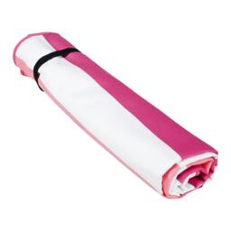 Rackhams Stripe Microfibre Beach Towel - Rose Violet/Pink Lemonade - One Size - Rose Violet/Pink Lemonade - 88% Polyester/12% Polyamide - thumbnail 4