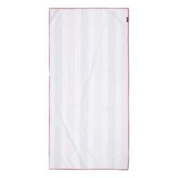 Rackhams Stripe Microfibre Beach Towel - Rose Violet/Pink Lemonade - One Size - Rose Violet/Pink Lemonade - 88% Polyester/12% Polyamide - thumbnail 2