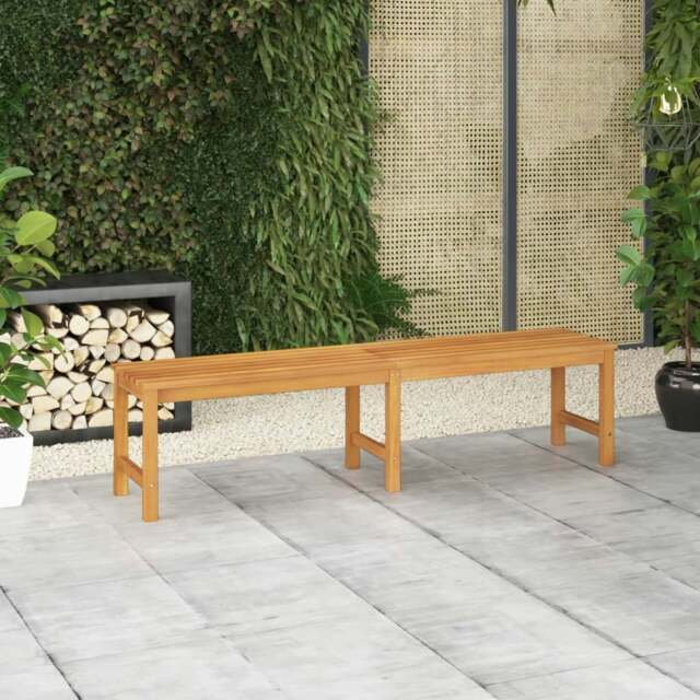 Rackhams Garden Bench 180 cm Solid Teak Wood - Brown - Fine sanded teak hard wood with waterbase finish