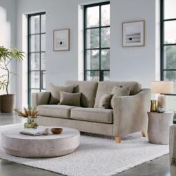 Rackhams The Elton Medium Sofa - Stone - thumbnail 1