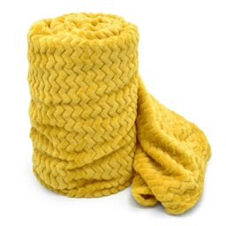 Rackhams Moda Ribbed Chevron Super Soft Blanket - 150cm x 200cm - Duck Egg - thumbnail 2