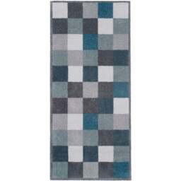 Rackhams Washable Geometric Blue 67x150 cm Mat