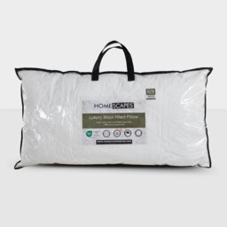 "Rackhams Premium Wool King Size Pillow with Quilted Case, 19 x 35""" - thumbnail 1