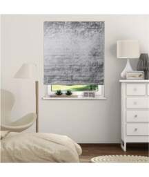 Rackhams Grey Crushed Velvet Roller Blinds - 150cm - thumbnail 4