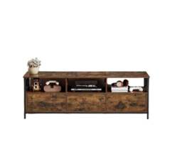 Rackhams Industrial TV Stand for up to 65-Inch TV – Media Console with 3 Drawers & 3 Open Shelves - thumbnail 4