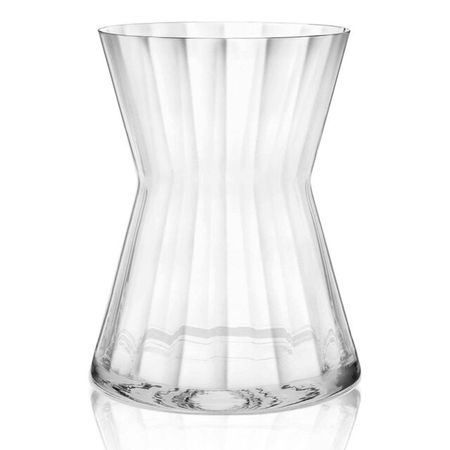 Rackhams Mirage Wide Waisted Crystal Vase - 23cm