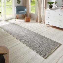 Rackhams Flatwoven Nature Dark Grey Runner - Indoor-Outdoor - 80X150 cm - thumbnail 2