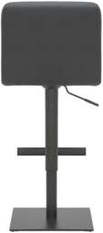 Rackhams Luscious Deluxe Kitchen Bar Stool, Matt Black Footrest & Base, Adjustable Swivel Gas Lift, Breakfast Bar & Home Barstool, Black - thumbnail 5
