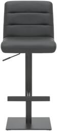 Rackhams Luscious Deluxe Kitchen Bar Stool, Matt Black Footrest & Base, Adjustable Swivel Gas Lift, Breakfast Bar & Home Barstool, Black - thumbnail 3