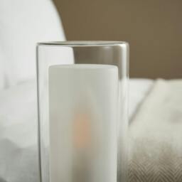 Rackhams Chepstow Matte Black & Glass Touch Table Lamp - thumbnail 4