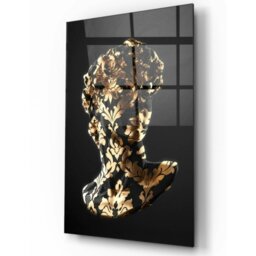 Rackhams Golden David Glass Wall Art - 60 x 90 cm - Tempered Glass (4 mm) - thumbnail 4
