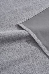 Rackhams 2 Panels Grey Faux Linen Back Tab or Rod Pocket Blackout Curtains for Bedroom, Living Room , 168cm W x 229cm H - Grey - thumbnail 5