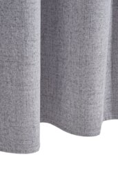 Rackhams 2 Panels Grey Faux Linen Back Tab or Rod Pocket Blackout Curtains for Bedroom, Living Room , 168cm W x 229cm H - Grey - thumbnail 4