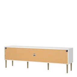 Rackhams Media TV Unit with 2 Doors 1 Drawer in White - 1 - thumbnail 4