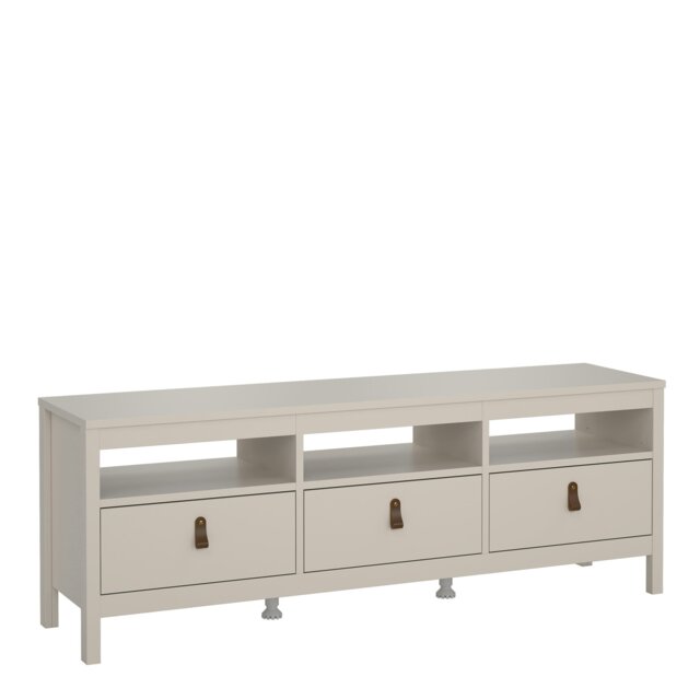 Rackhams Barcelona TV Unit 3 Drawers in Cashmere - 1 - image 1