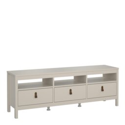 Rackhams Barcelona TV Unit 3 Drawers in Cashmere - 1 - thumbnail 1
