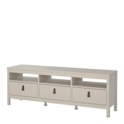 Rackhams Barcelona TV Unit 3 Drawers in Cashmere - 1 - thumbnail 4