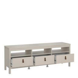 Rackhams Barcelona TV Unit 3 Drawers in Cashmere - 1 - thumbnail 6
