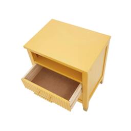 Rackhams Biasi 2 Drawer  Bedside Table - Yellow - thumbnail 6