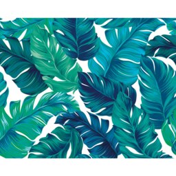 Rackhams Bold Tropical Leaves Wall Mural - Green - Large - W350cm x H280cm - thumbnail 2