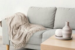 Rackhams Darcy Tassel Dove Grey Blanket/Throw - Dove Grey - 130x150cm - thumbnail 3