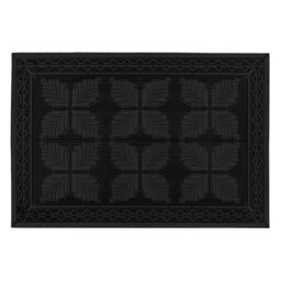 Rackhams Linden Scraper Rubber Pin Doormat 40x60cm, Black - thumbnail 3