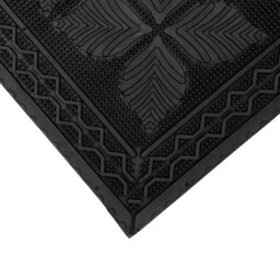 Rackhams Linden Scraper Rubber Pin Doormat 40x60cm, Black - thumbnail 4